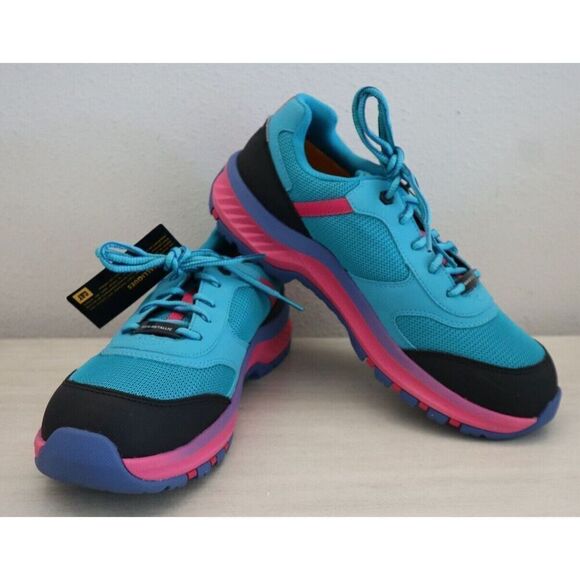 Caterpillar P91334 Women's Sz 10M Tile Blue Quake Composite Toe Work Shoes - Picture 12 of 13